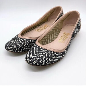 Salvatore Ferragamo 'Eracla' Woven Ballet Flats 7